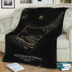 Hockenheimring Circuit Fleece Throw Blanket Meaningful Gift For Halloween Christmas