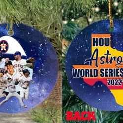Houston Astros 2022 Champions Ceramic Christmas Ornament Decoration Perfect And Unique Gifts For Family On Christmas