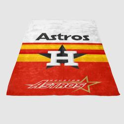 Houston Astros Mlb Logo 2 Soft Fleece Blanket Meaningful Gift For Halloween Christmas