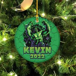 Hulk Customized Superhero Ornament Perfect And Unique Gifts For Family On Christmas Holiday