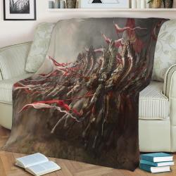 Hussars Charge Fleece Throw Blanket Meaningful Gift For Halloween Christmas