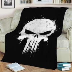 I Am The Punisher Fleece Throw Blanket Meaningful Gift For Halloween Christmas