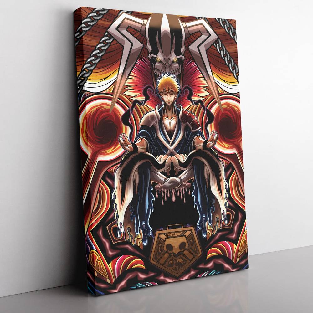 Ichigo True Shikai Bleach Vertical Canvas Print Wall Art Canvas Christmas Gift For Son Daughter