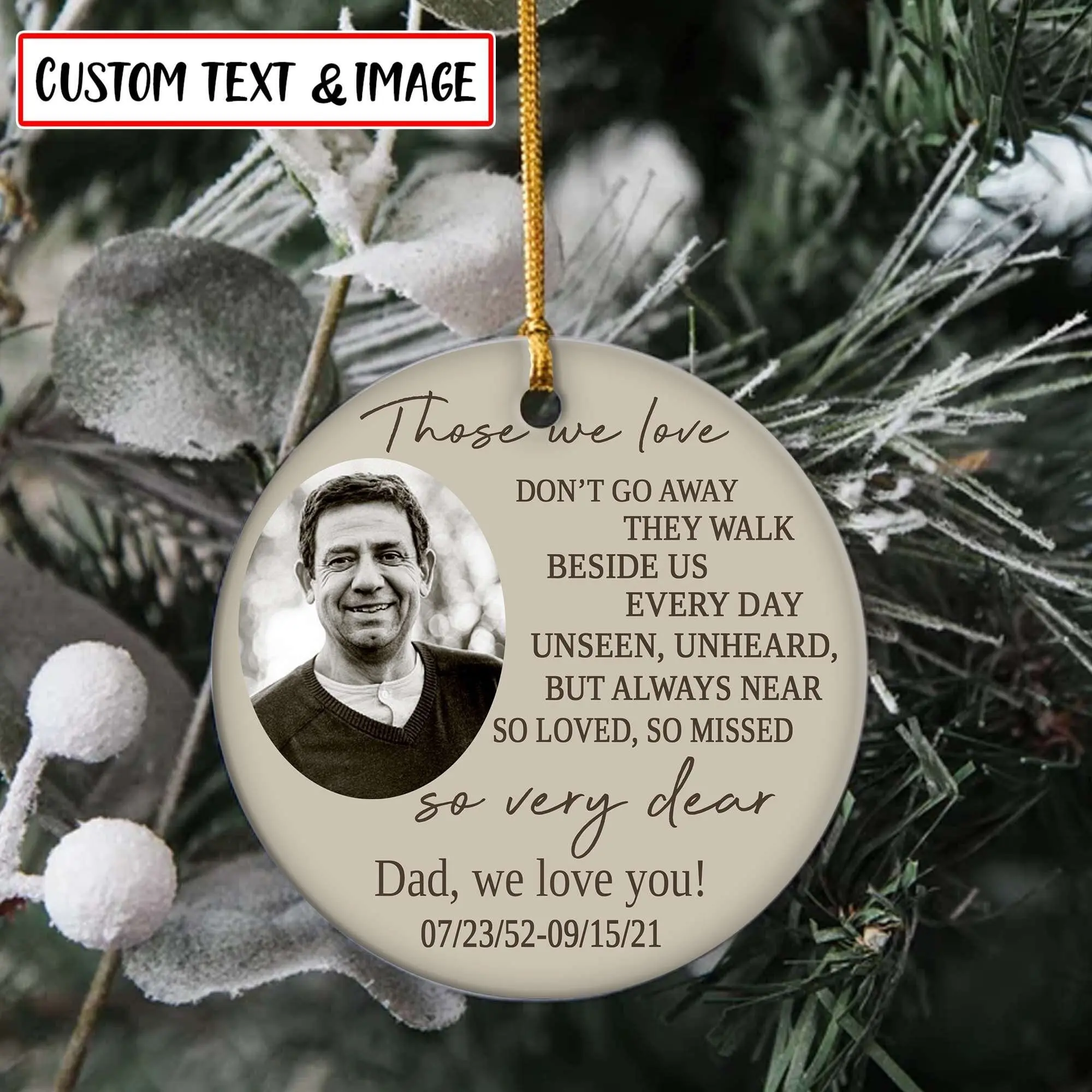 In Loving Memory Christmas Ornament Perfect And Unique Gifts For Family On Christmas Holiday