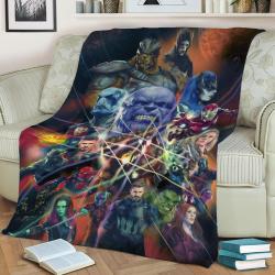 Infinity War Fleece Throw Blanket Meaningful Gift For Halloween Christmas