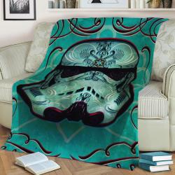 Inked Fleece Throw Blanket Meaningful Gift For Halloween Christmas