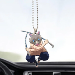 Inosuke Kimetsu no Yaiba Anime Car Ornament Custom Car Accessories Decorations Perfect And Unique Gifts For Family On Christmas