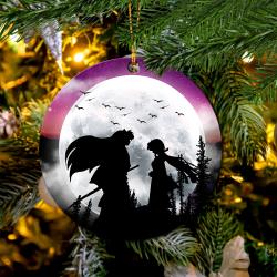 Inuyasha Couple Moon Night Galaxy Mica Ornament Perfect Gift For Holiday Perfect And Unique Gifts For Family On Christmas