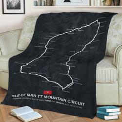 Isle Of Man Fleece Throw Blanket Meaningful Gift For Halloween Christmas
