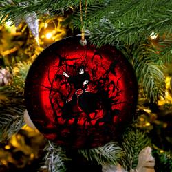 Itachi Moon Reg Mica Circle Ornament Perfect Gift For Holiday Perfect And Unique Gifts For Family On Christmas
