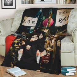 Itachi Sasuke Fleece Throw Blanket Meaningful Gift For Halloween Christmas