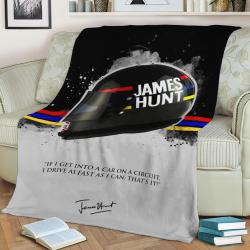 James Hunt Quote Fleece Throw Blanket Meaningful Gift For Halloween Christmas