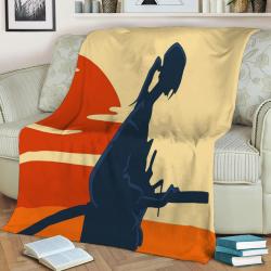 Jin Fleece Throw Blanket Meaningful Gift For Son Halloween Christmas
