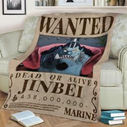 Jinei Bounty Wanted Poster Fleece Throw Blanket Meaningful Gift For Halloween Christmas