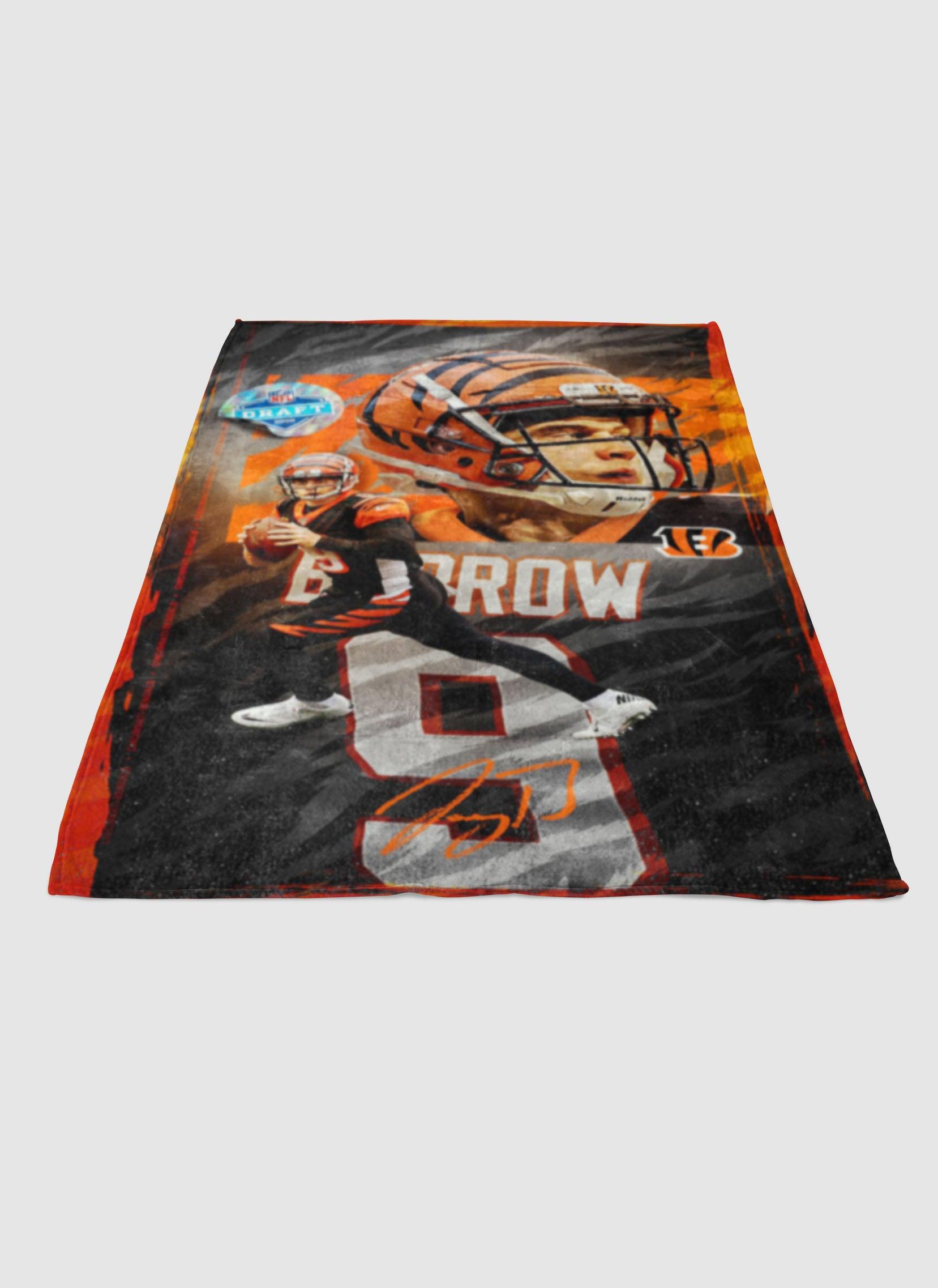 Joe Burrow Soft Fleece Blanket Meaningful Gift For Halloween Christmas