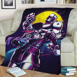 Jojo Josuke Fleece Throw Blanket Meaningful Gift For Halloween Christmas
