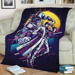 Jojo Jotaro Kujo Part 4 Fleece Throw Blanket Meaningful Gift For Halloween Christmas