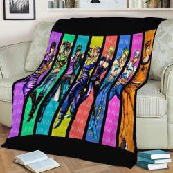 Jojos Bizarre Adventure Fleece Throw Blanket Meaningful Gift For Halloween Christmas