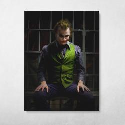 Joker in Jail Wall Art Canvas Meaning Gift For Birthday Christmas