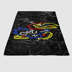 Kansas Jayhawks Marble Logo Soft Fleece Blanket Meaningful Gift For Halloween Christmas
