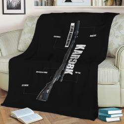 Kar98K Fleece Throw Blanket Meaningful Gift For Halloween Christmas