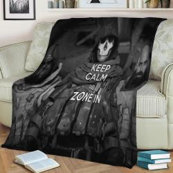 Keep Calm And Warzone Fleece Throw Blanket Meaningful Gift For Halloween Christmas