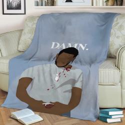 Kendrick Lamar Damn Fleece Throw Blanket Meaningful Gift For Halloween Christmas