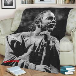 Kendrick Lamar Fleece Throw Blanket Meaningful Gift For Halloween Christmas