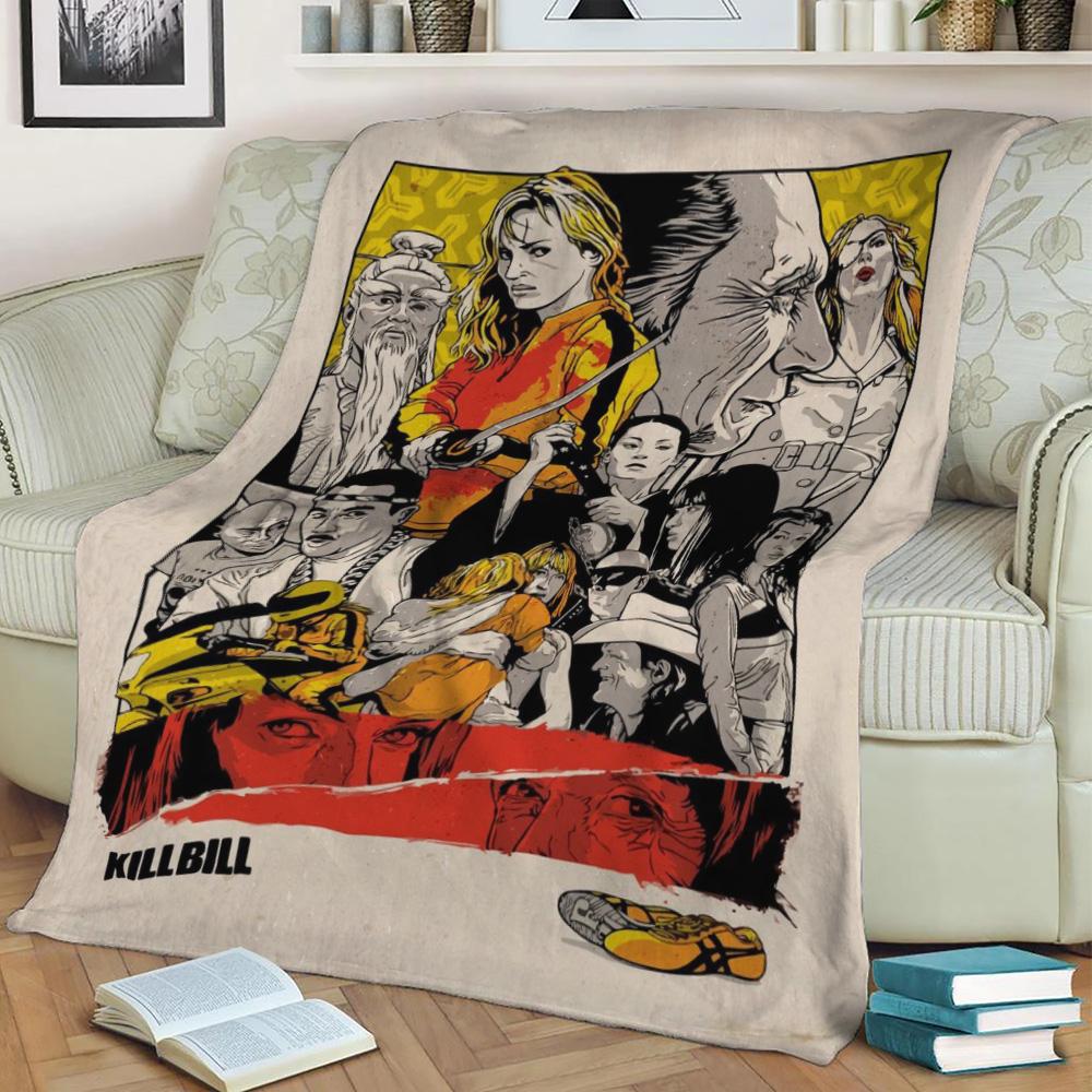 Kill Bill Tarantino Fleece Throw Blanket Meaningful Gift For Halloween Christmas