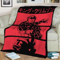 King Crimson Fleece Throw Blanket Meaningful Gift For Halloween Christmas