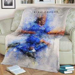King Drogba Fleece Throw Blanket Meaningful Gift For Halloween Christmas