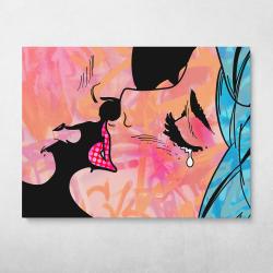 Kiss Goodbye Wall Art Canvas Meaning Gift For Birthday Christmas