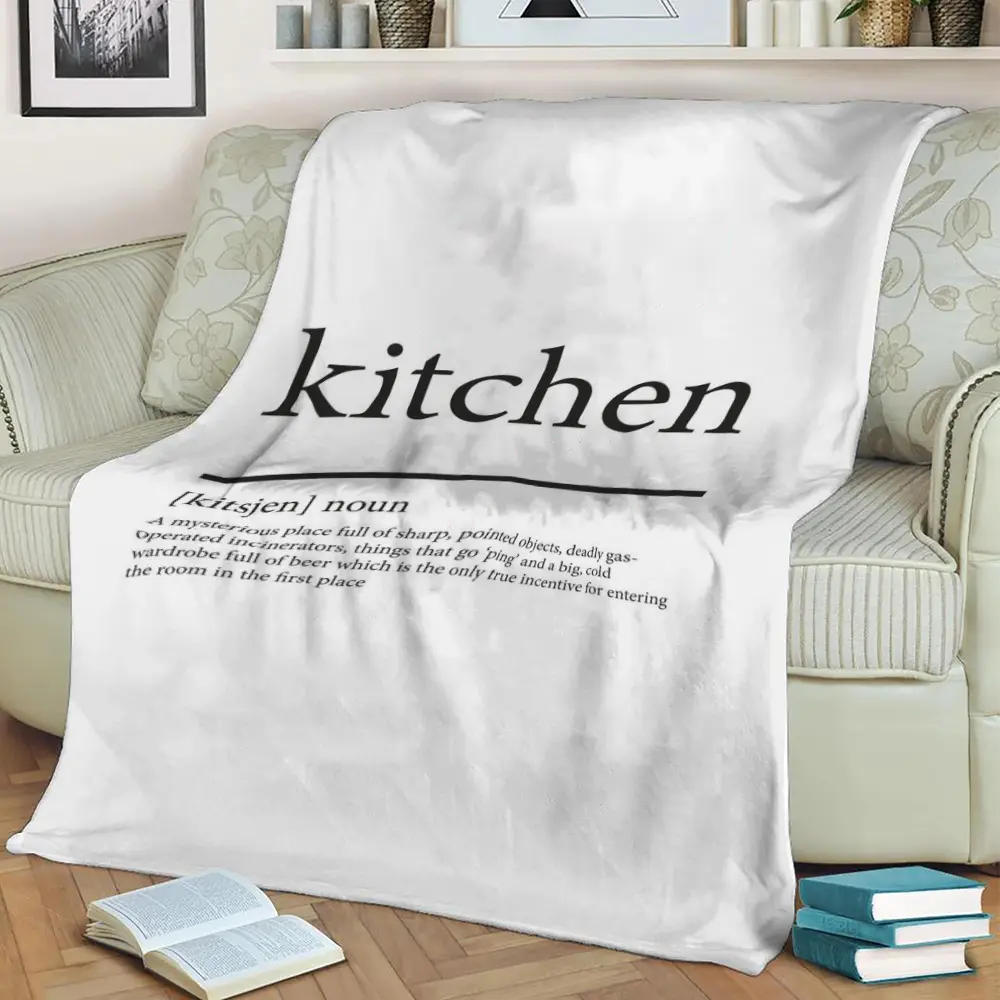 Kitchen Fleece Throw Blanket Meaningful Gift For Halloween Christmas