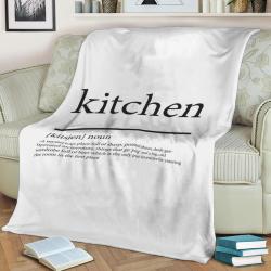 Kitchen Fleece Throw Blanket Meaningful Gift For Halloween Christmas