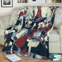 Konosuba Party Fleece Throw Blanket Meaningful Gift For Halloween Christmas