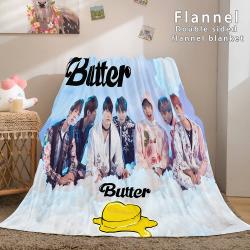 Kpop Bts Butter Bangtan Boys Cosplay Flannel Blanket Meaningful Gift For Halloween Christmas