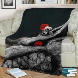 Kurama Jiraiya Fleece Throw Blanket Meaningful Gift For Halloween Christmas
