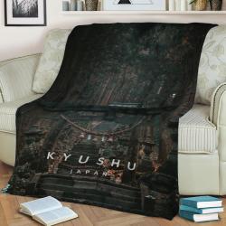 Kyushu Japan Fleece Throw Blanket Meaningful Gift For Halloween Christmas