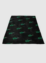 Lacoste Black Soft Fleece Blanket Meaningful Gift For Halloween Christmas