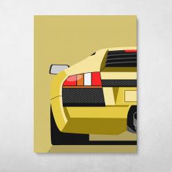 Lamborghini Murciélago Back Wall Art Canvas Meaning Gift For Birthday Christmas