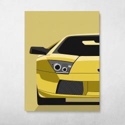 Lamborghini Murciélago Wall Art Canvas Meaning Gift For Birthday Christmas