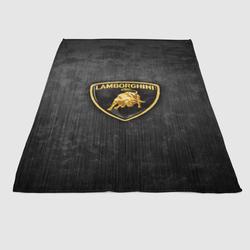 Lamborghini Metal Logo Soft Fleece Blanket Meaningful Gift For Halloween Christmas