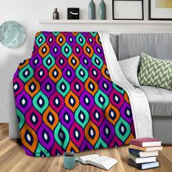 Leela Purple Fleece Throw Blanket Meaningful Gift For Halloween Christmas
