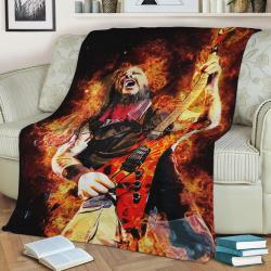 Legendary Dimebag Darrell Fleece Throw Blanket Meaningful Gift For Halloween Christmas