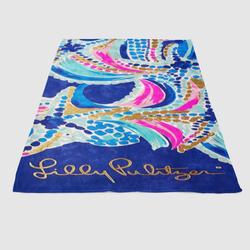 Lilly Pulitzer Ocean Jewels Soft Fleece Blanket Meaningful Gift For Halloween Christmas