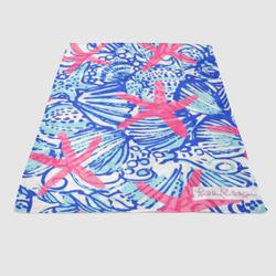 Lilly Pulitzer Pretty Escape Soft Fleece Blanket Meaningful Gift For Halloween Christmas
