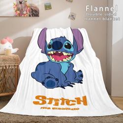 Lilo And Stitch Flannel Fleece Blanket Meaningful Gift For Halloween Christmas