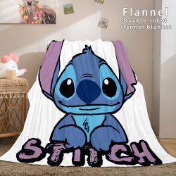 Lilo And Stitch Ohana Flannel Blanket Meaningful Gift For Halloween Christmas Warm Cozy Throw Bed Blanket Meaningful Gift For Halloween Christmas