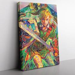 Link Legend of Zelda Canvas Print Wall Art Canvas Christmas Gift For Son Daughter