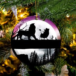 Lion King Moon Night Mica Ornament Perfect Gift For Holiday Perfect And Unique Gifts For Family On Christmas